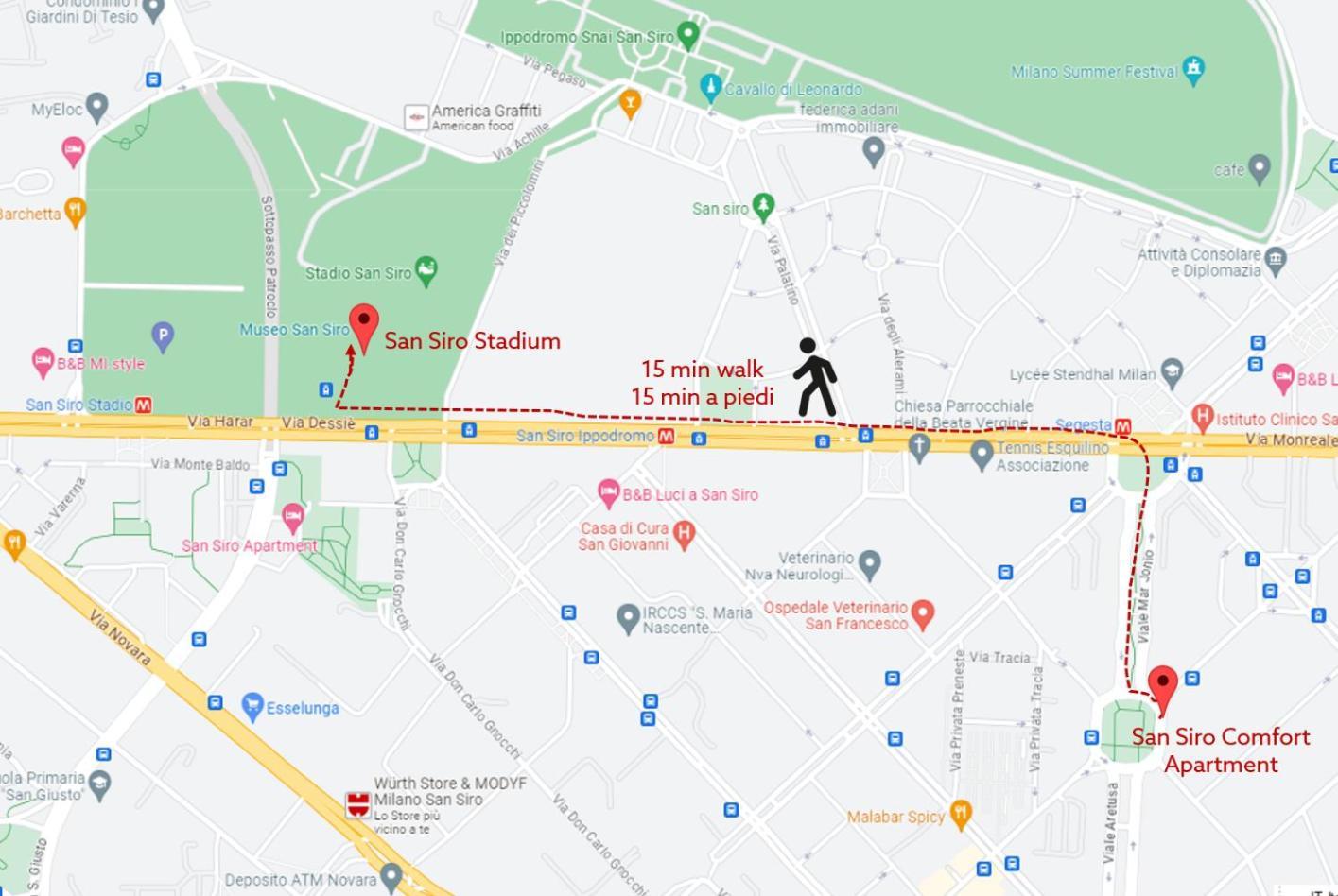 San Siro Comfort Apartment In Милано Екстериор снимка